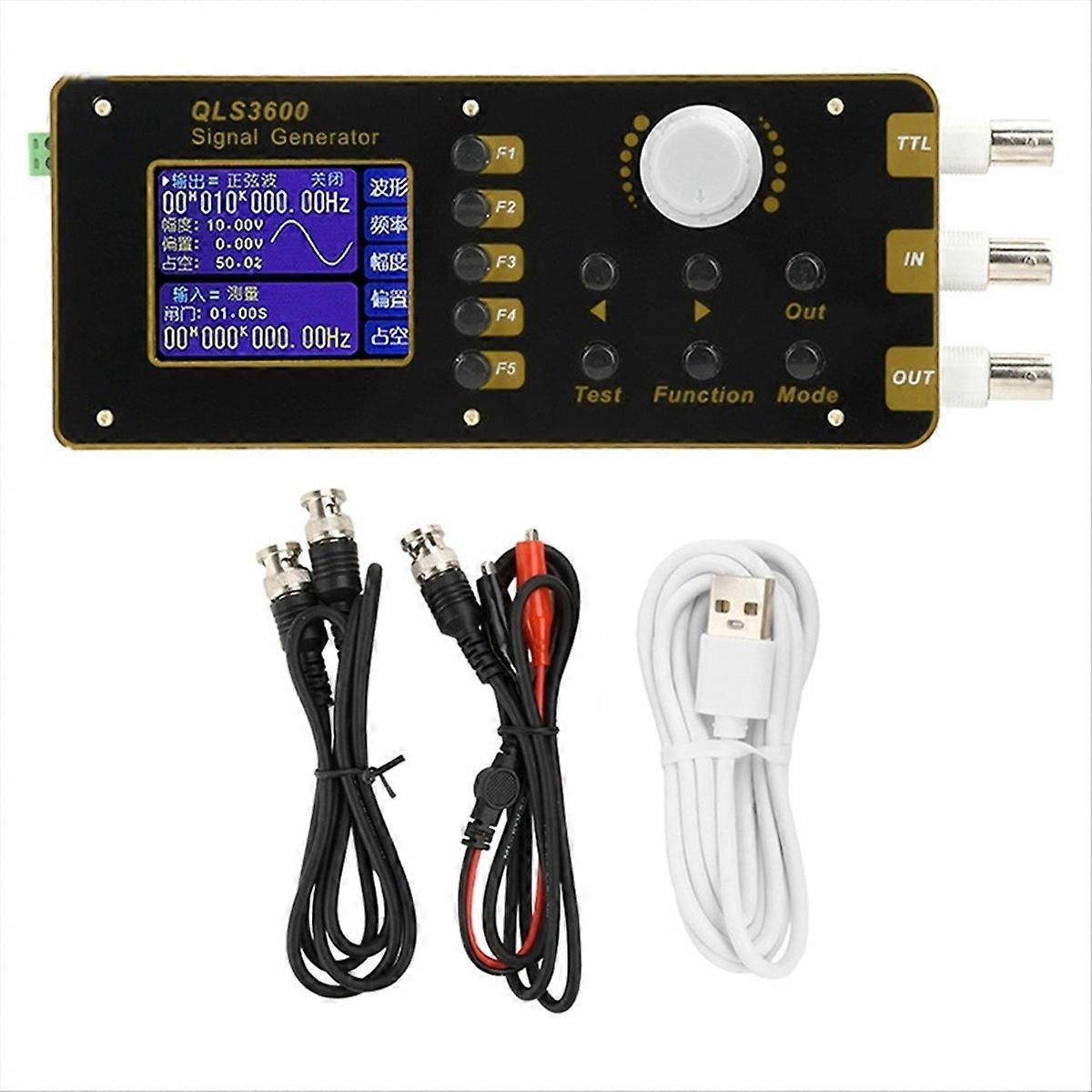 QLS325S 2.4 Inch DDS Function/Arbitrary Waveform Signal Generator/Frequency Meter 30MHz 0-10V High-Precision Generator