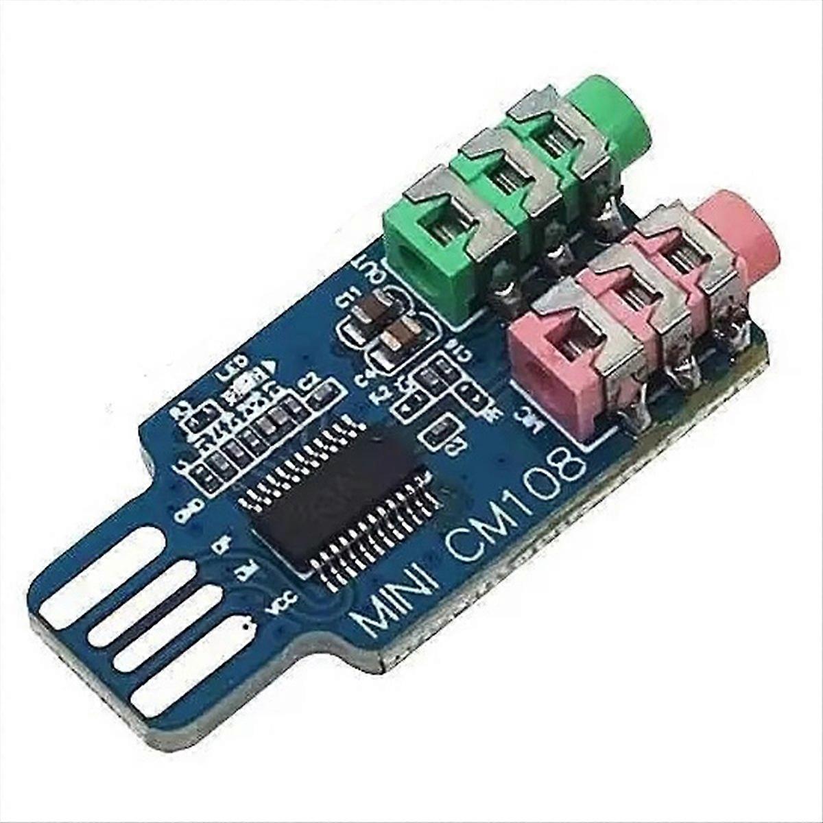Stasjonløst USB-lydkort Ekstern lydkortmodul for datamaskin