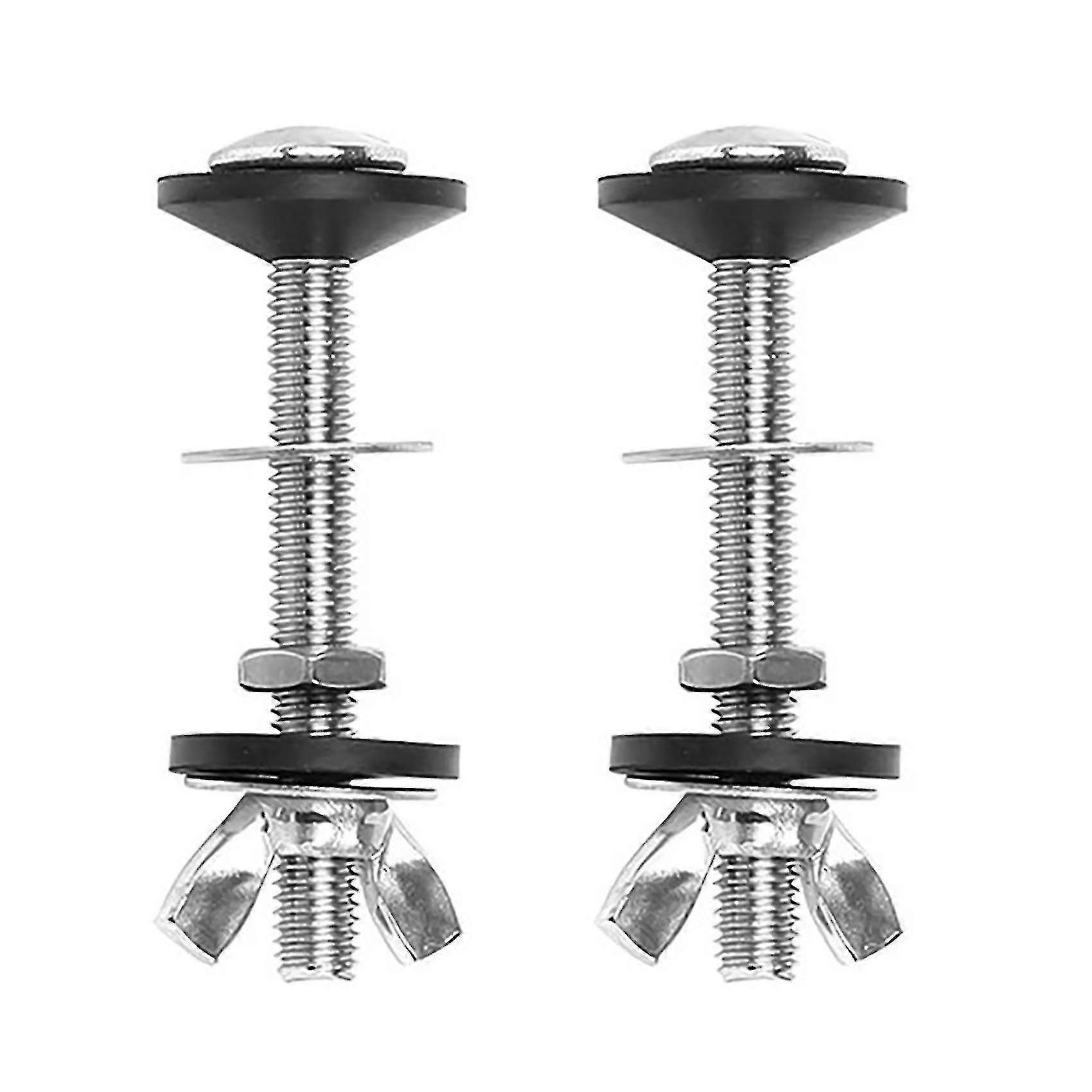 2-pack rostfritt stål toaletttank bultar kit
