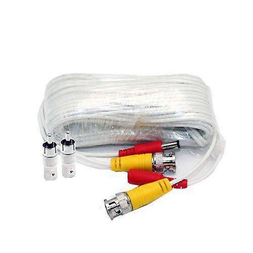 25ft CCTV Security Camera Cable BNC Video Power Combo with RCA Adapter PlugandPlay