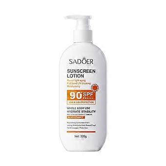 SPF90+ PA++++ Sunscreen Lotion  Full Spectrum UVA/UVB Protection, Refreshing Non-Greasy Formula with Aloe & Vitamin E, Waterproof & Sweatproof, Hydrat