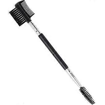 3 Head Eyebrow Eyelash Shaper Eyelash Comb Double Head Brush Makeup Grooming Tool cosmetic with 3 Different Spoolie Brushes for Separating Lashes, Eli
