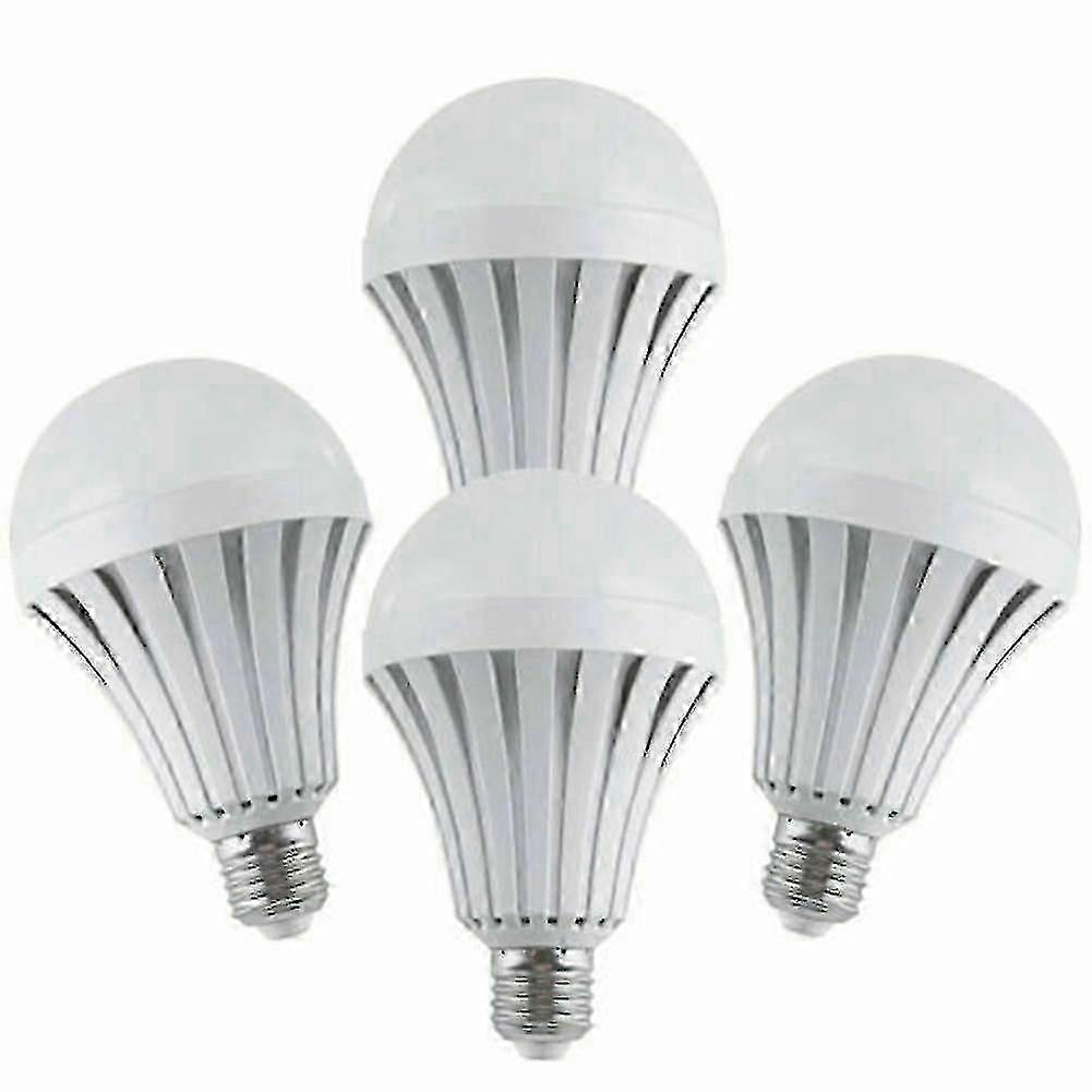 4 Pack Rechargeable Emergency LED Light Bulbs with Battery Backup