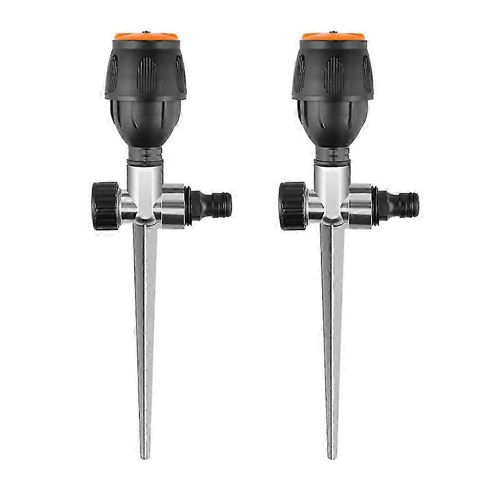 2pack Gear Drive Sprinkler, 360-Degree Automatic Sprinkler