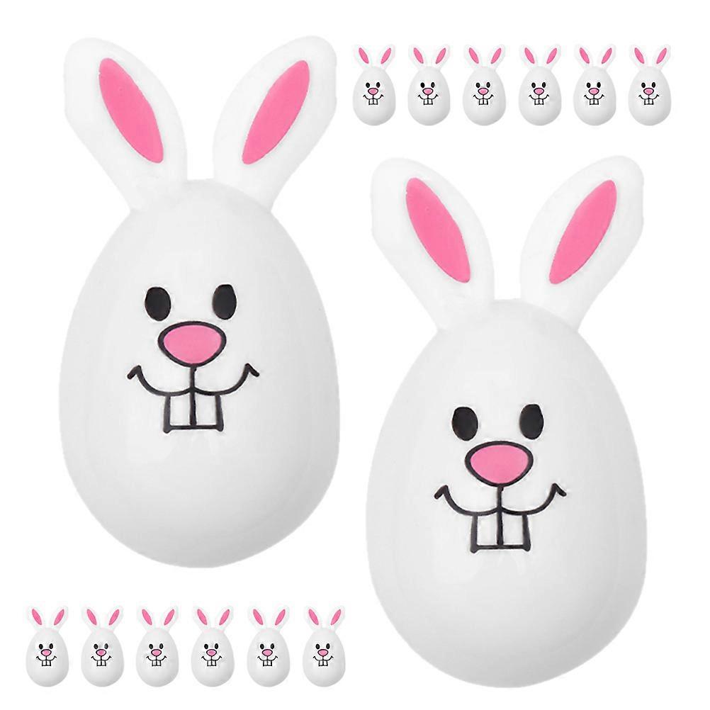 24pcs Easter Egg Ornament Openable Easter Rabbit Eggs Shape Decor Easter Party Favors