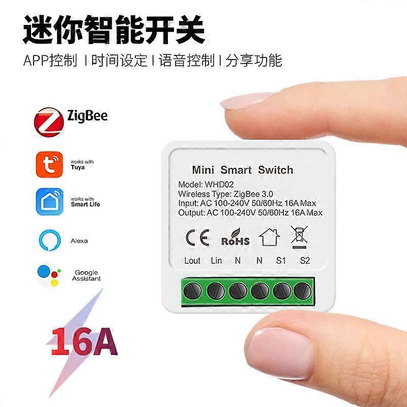 Graffiti Zigbee Smart Switch - App-controlled, voice-activated, concealed single/double control switch