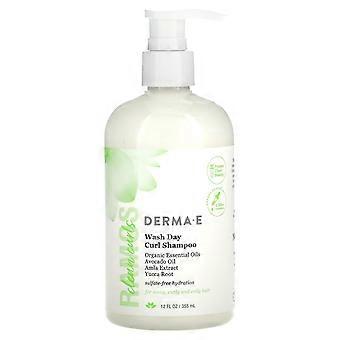 DERMA E, Ramos Clean Curls, Wash Day Curl Shampoo, For Wavy, Curly and Coily Hair, 12 fl oz (355 ml)
