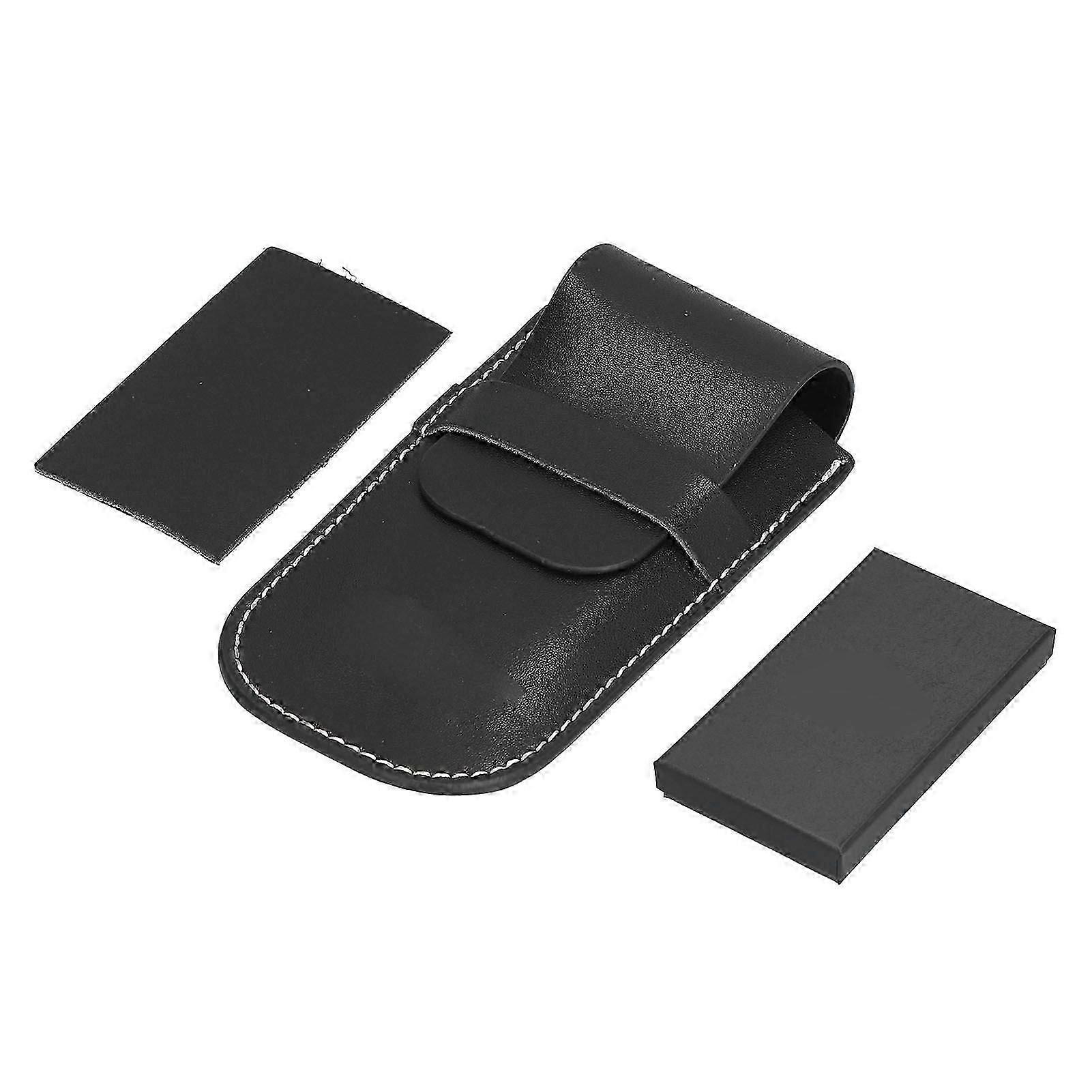 Leather Watch Case, Portable, Large Space, Single Watch Strap, Black