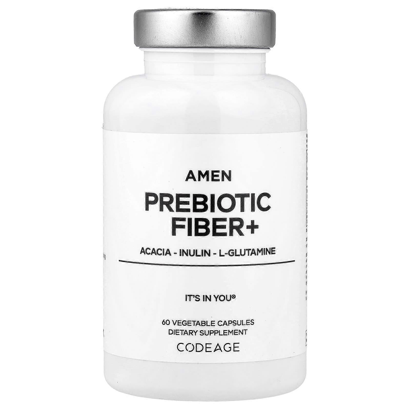 Codeage, Amen Prebiotic Fiber+, 60 Vegetable Capsules