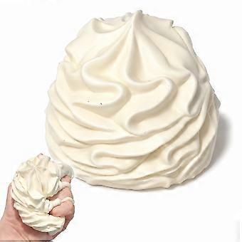 Realistic Whipped Cream Squishy Fidget Toy, Soft Silicone Simulation Dessert Squeeze Stress Relief Novelty Sensory Toy