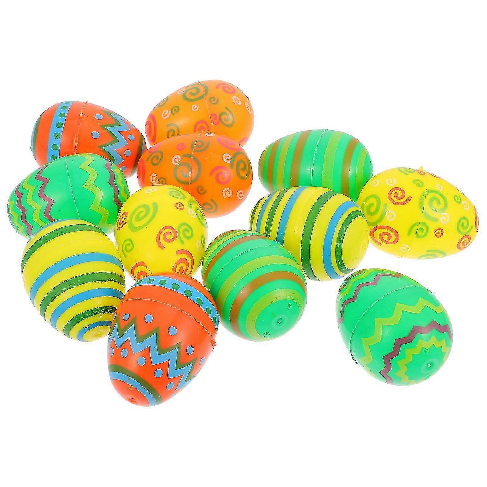 Artificial Easter Egg Decoration compatible with 12Pcs Plastic Easter Supply