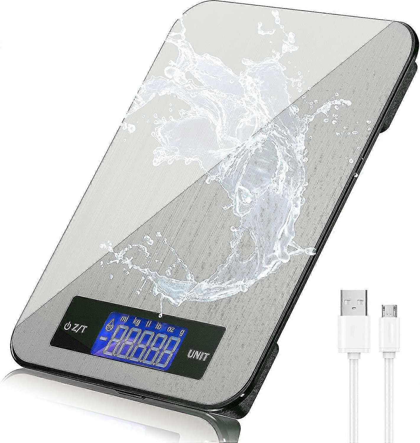 Digital Kitchen Scale, Usb Digital Scale, Waterproof Electronic Scale, 10kg