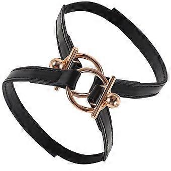 1 Pair High Heel Shoe Straps Leather Shoe Laces Elastic Bands Heel Straps for High Heels