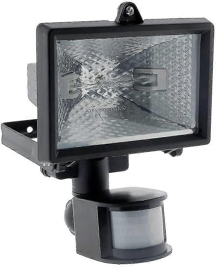 Proyector halógeno negro con detector - Ip44 Ce