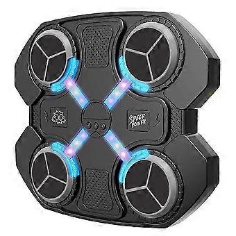 Macchina da boxe musicale intelligente con Bluetooth, luci LED, altezza regolabile, montaggio a parete per palestra domestica