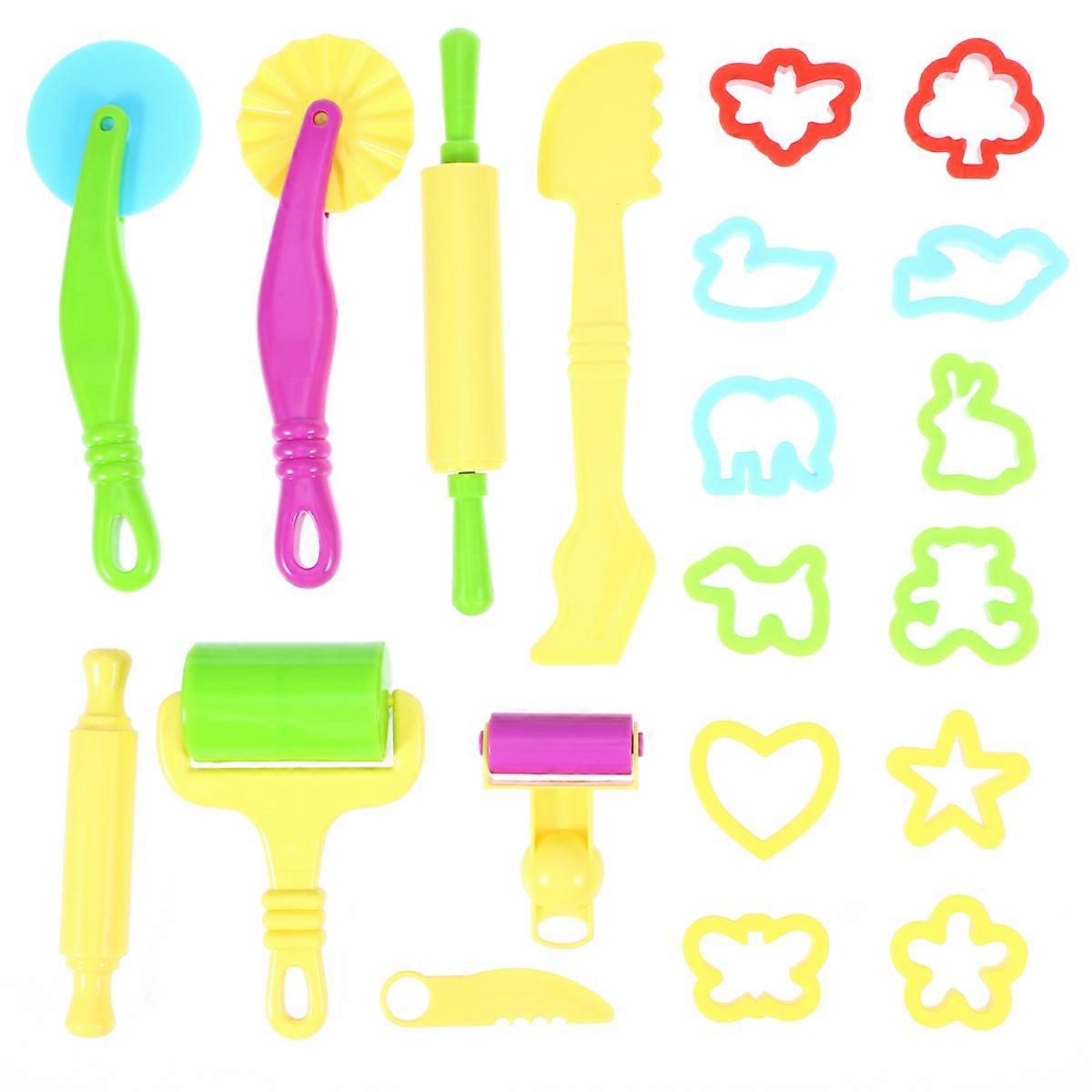 Smart Dough Tools Kit Mold for Creative Play 20Pcs Assorted