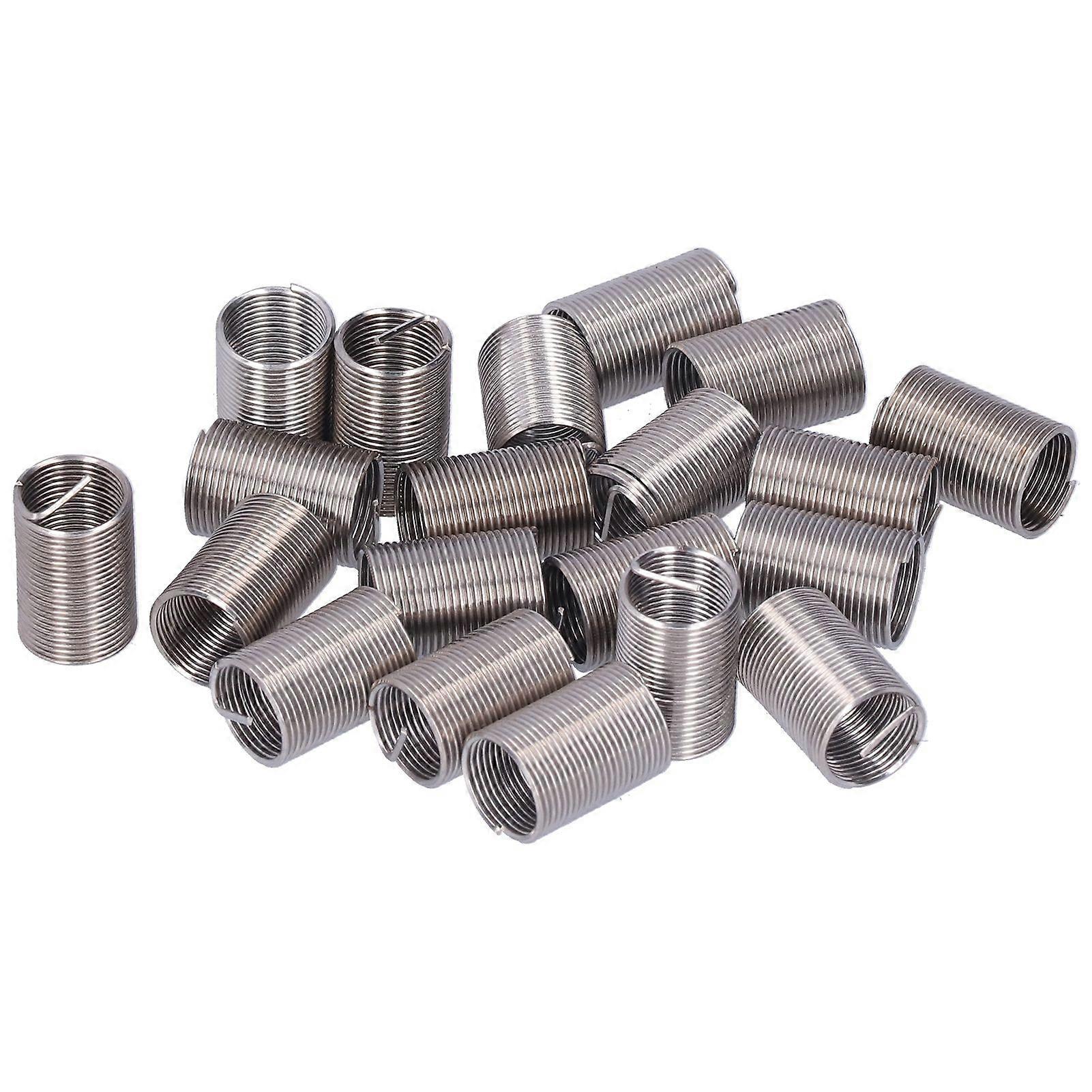 20Pcs Wire Thread Insert M12 x 1 Threaded Repair Reduce Nut Spiral Circle Extension Tool2.5D