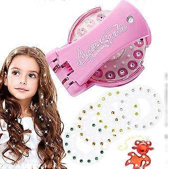 Styling Tools Accessories Automatic Hair Braiding Diamond Ornament Machine Tinsel Beauty Bling Stapler