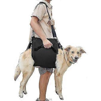 Dog Carry Sling, Emergency Backpack Pet Legs Support Rehabilitation Dog (black) Lift Harness compatible with Nail Trimming, Dog Carrier