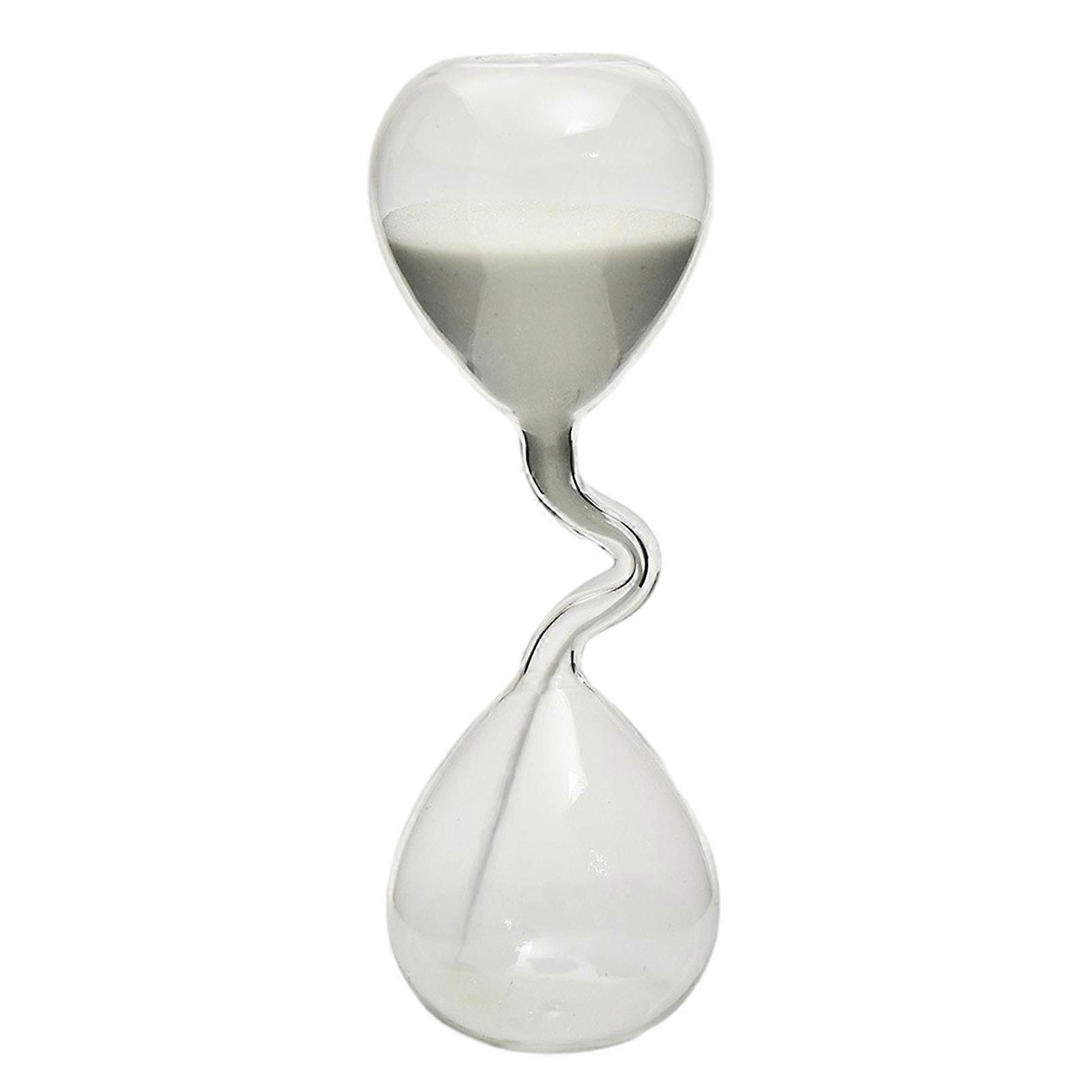 Sablier à col tortueux – Soulagement du stress grâce au verre – Idéal comme cadeau pour un bureau à domicile.