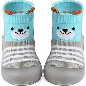 Baby Socke Schuhe Kleinkind Cartoon Weiche Gummisohle Rutschfester Indoor Boden Pantoffel Für Säugling Jungen Mädchen Erste Walking Trainer Schuh 9-12M