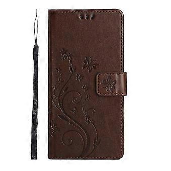 10 Colors Sharp Aquos sense9 Wallet Case with Wrist Strap - 3D Butterfly PU Leather Flip Cover Kickstand