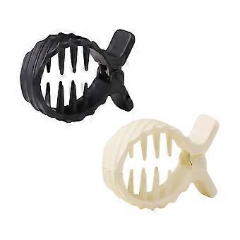2 matte, rutschfeste Haarspangen für hohen Pferdeschwanz, mittellanges Haar, Haaraccessoires für Damen