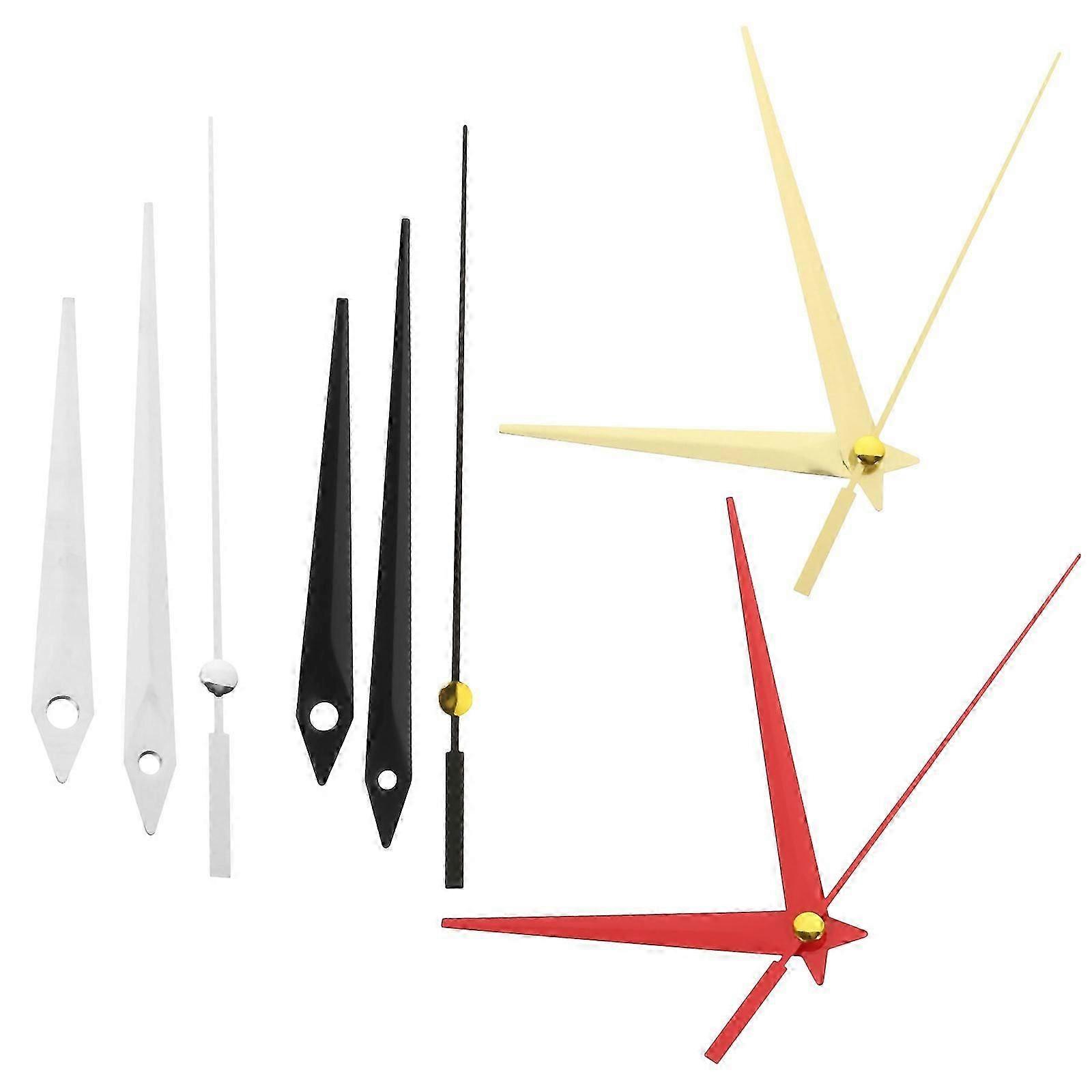 Assorted Color Clock Hands Wall Clock Hand Replacement Kit for 4Sets DIY