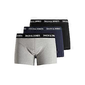 Homme JACK & JONES Lot de 3 Boxers Ensemble Élastique JACANTHONY