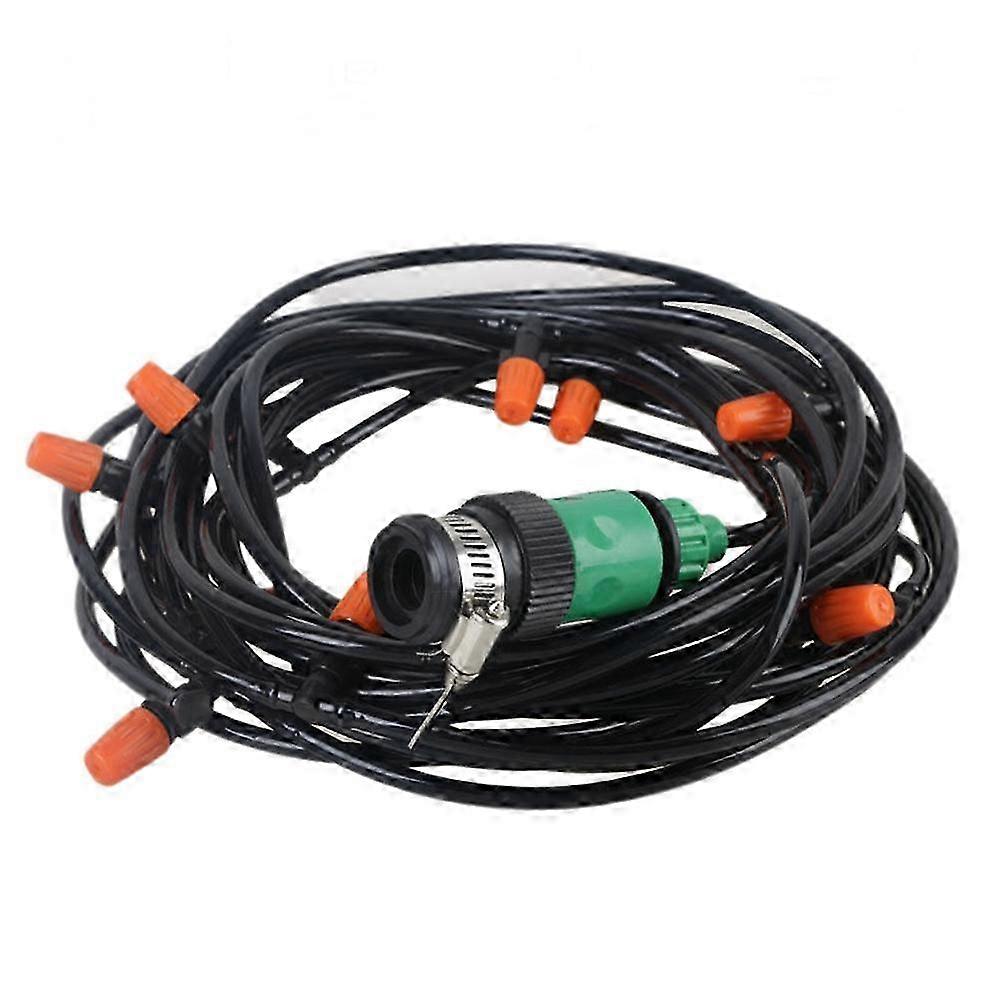 Automatic Garden Misting System 30m, Fog Nozzles Irrigation Kit