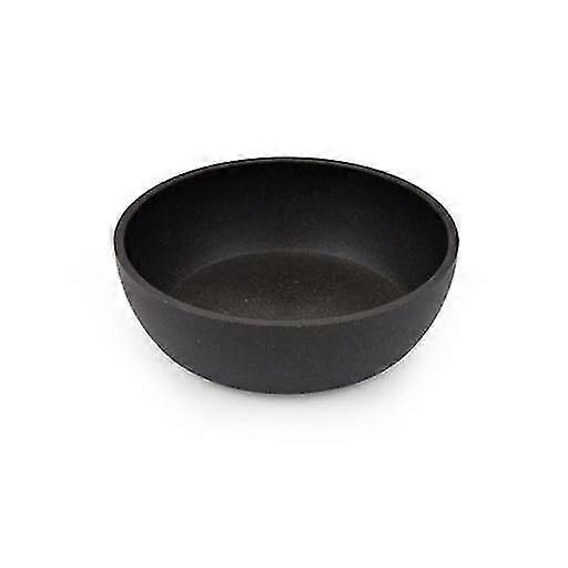 Comedouro/bebedouro de bambu preto para cães e gatos