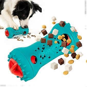 Dog Interactive Slow Feeder Toy, Dumbbell Design, Adjustable Food Dispensing, Suitable for IQ Training of Large Medium Small Dogs