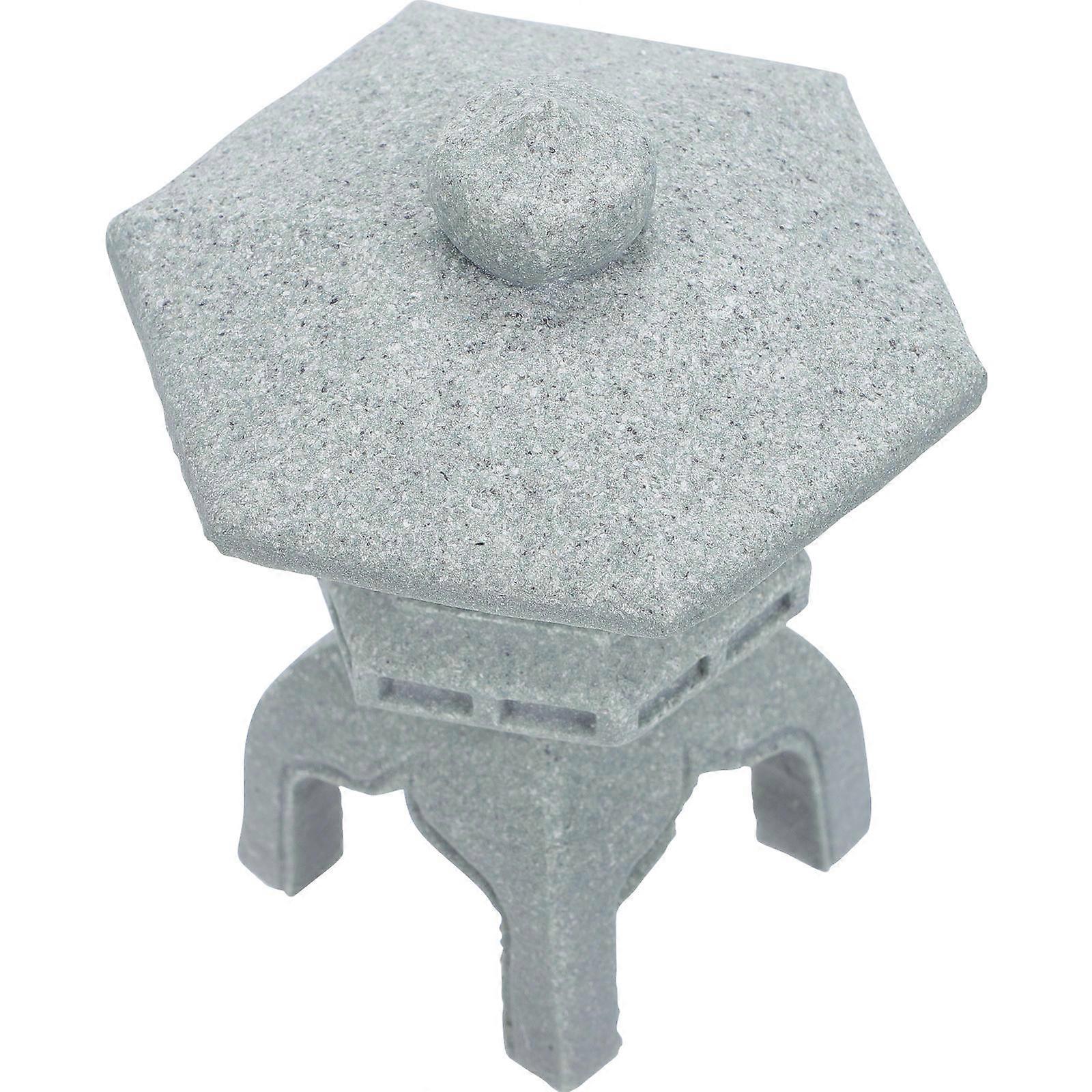 Stone Lantern Mini Statue for Yard Bonsai Decoration