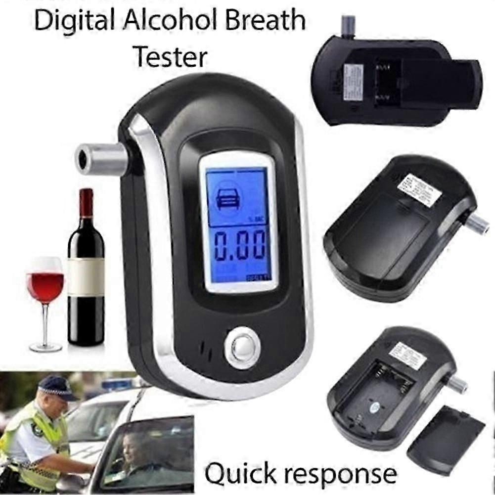 Bafômetro digital profissional ven AT6000 com 10 bocais e visor LCD.