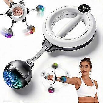 360 Degree Rotating ArmToning Smart Arm Exerciser with LED Lights, Portable Forearm Trainer Burns Flabby Arm Fat for Postpartum Recovery