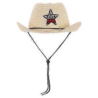 Kinder Cowboyhut für Outdoor Camping und Picknicks Atmungsaktive Kleinkind Sommer Sonnenhut Western Cowboy Kappe für Jungen Mädchen