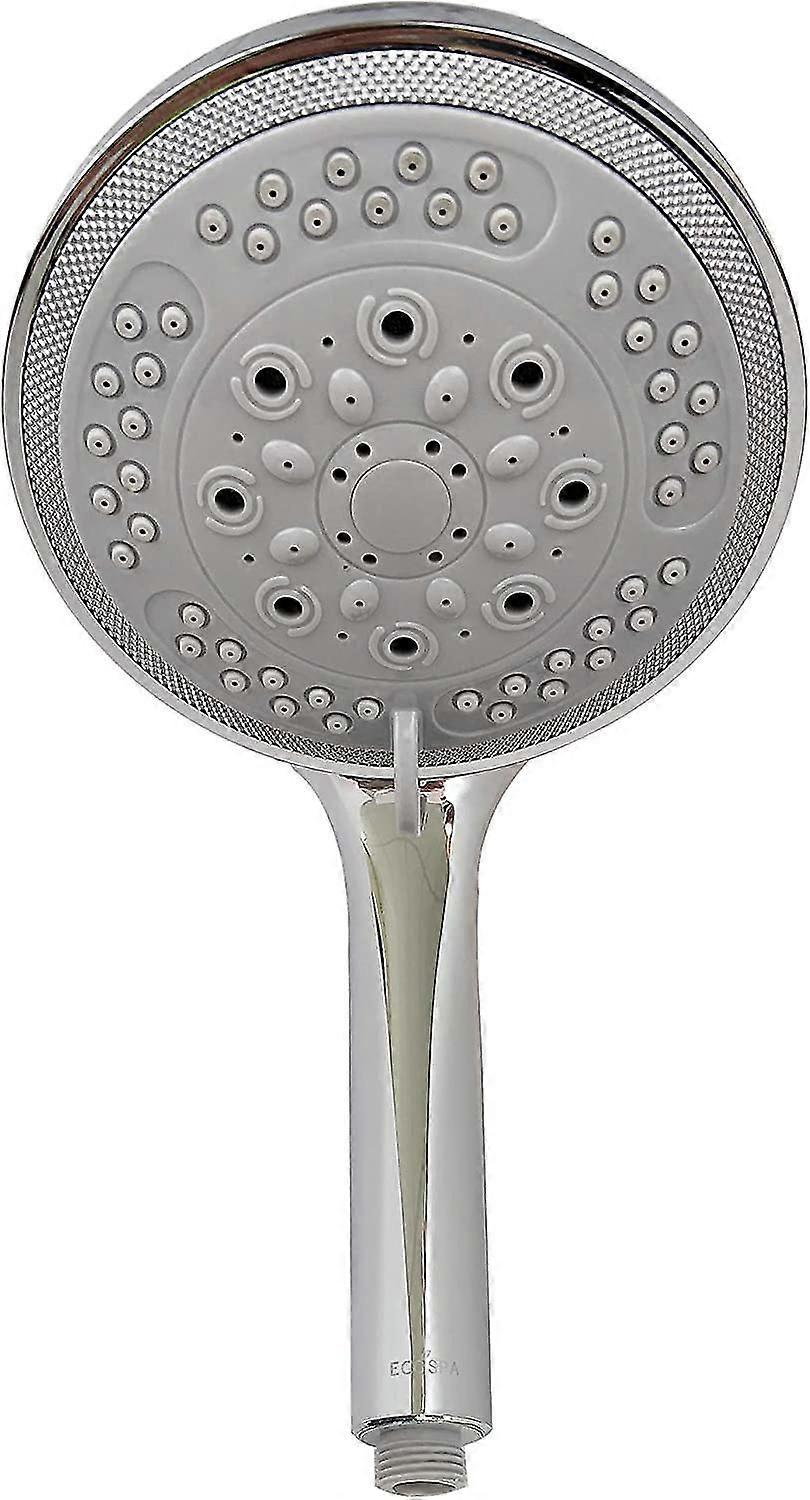 Large Shower Head Universal Bath Shower Handheld Handset Chrome 8 Mode Function