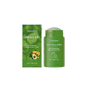 Stick démaquillant nourrissant à l'avocat et à la vitamine B5 30 g Viareline - Gamme de sticks démaquillants nourrissants - Nettoyage en profondeur - Hydratation - Sans tiraillements