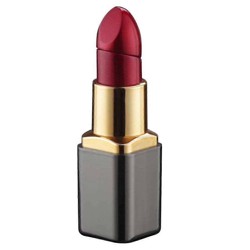 Lipstick Style Windproof Torch Lighter, Refillable Butane with Adjustable Flame Control, Black