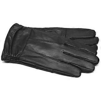Black Leather Gloves for Women Small – Warm Poly Tricot Lined Winter Driving Gloves