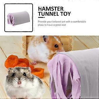 Hamster Hideout Tunnel Toy for Small Pets Rabbit Tassel Tunnel Nest