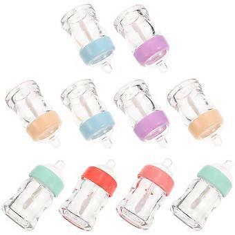 Feeding-Bottle Shaped Labial Glair Bottles for Storage 80Pcs Assorted Color