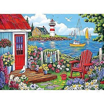 Puzzle dla dorosłychPuzzle „Domek w ogrodzie nad morzem” dla dorosłych i seniorówPuzzle „Latarnia morska nad morzem”Gry rodzinne VRE285