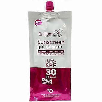 Novo protetor solar iluminador, proteção UV, refrescante e não oleoso.