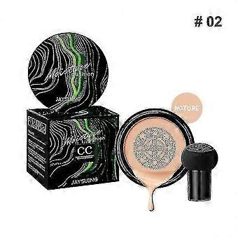Jaysuing Mushroom Head Air Cushion Cc Cream Moisturizing Foundation Concealer Whitening  (DPENG)01 ivory | 02 natural