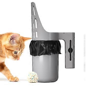 Large Capacity Cat Litter Scoop with Trash Bag Holder, Ergonomic NonSlip Grip for Fast Cleaning