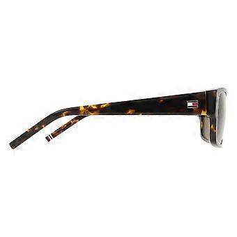 Tommy Hilfiger TH 2017/S 086/70 Vollrand-Sonnenbrille für Herren, rechteckig, UV3, Original