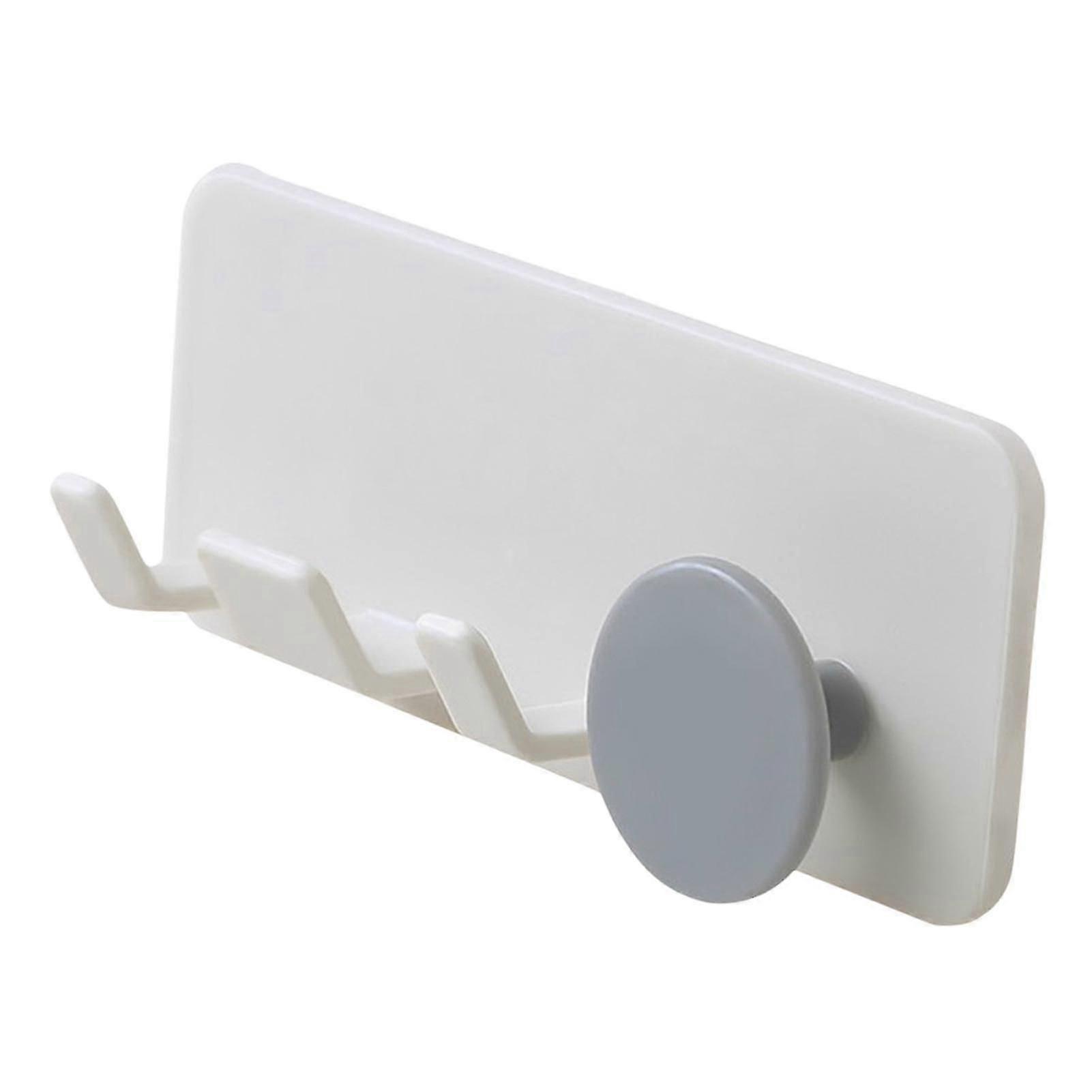 Wall Mounted Plug Storage Hook Multipurpose Self-adhesive Plug Holder For Bathroom Kitchen