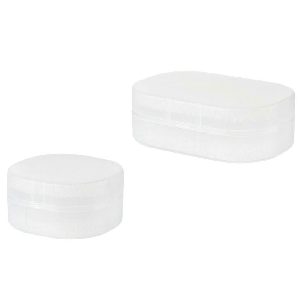 Lidded Transparent Soap Box for Storage 2Pcs Multi-Function