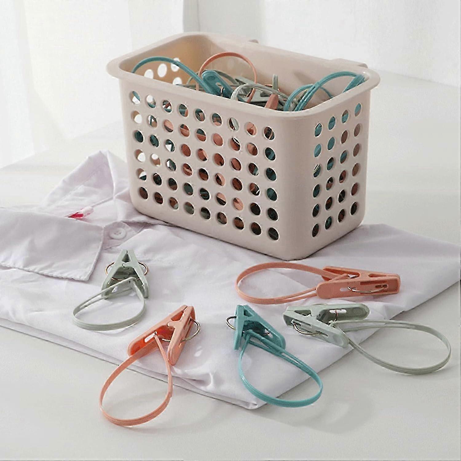 Windproof Travel Clothesline Clip Set